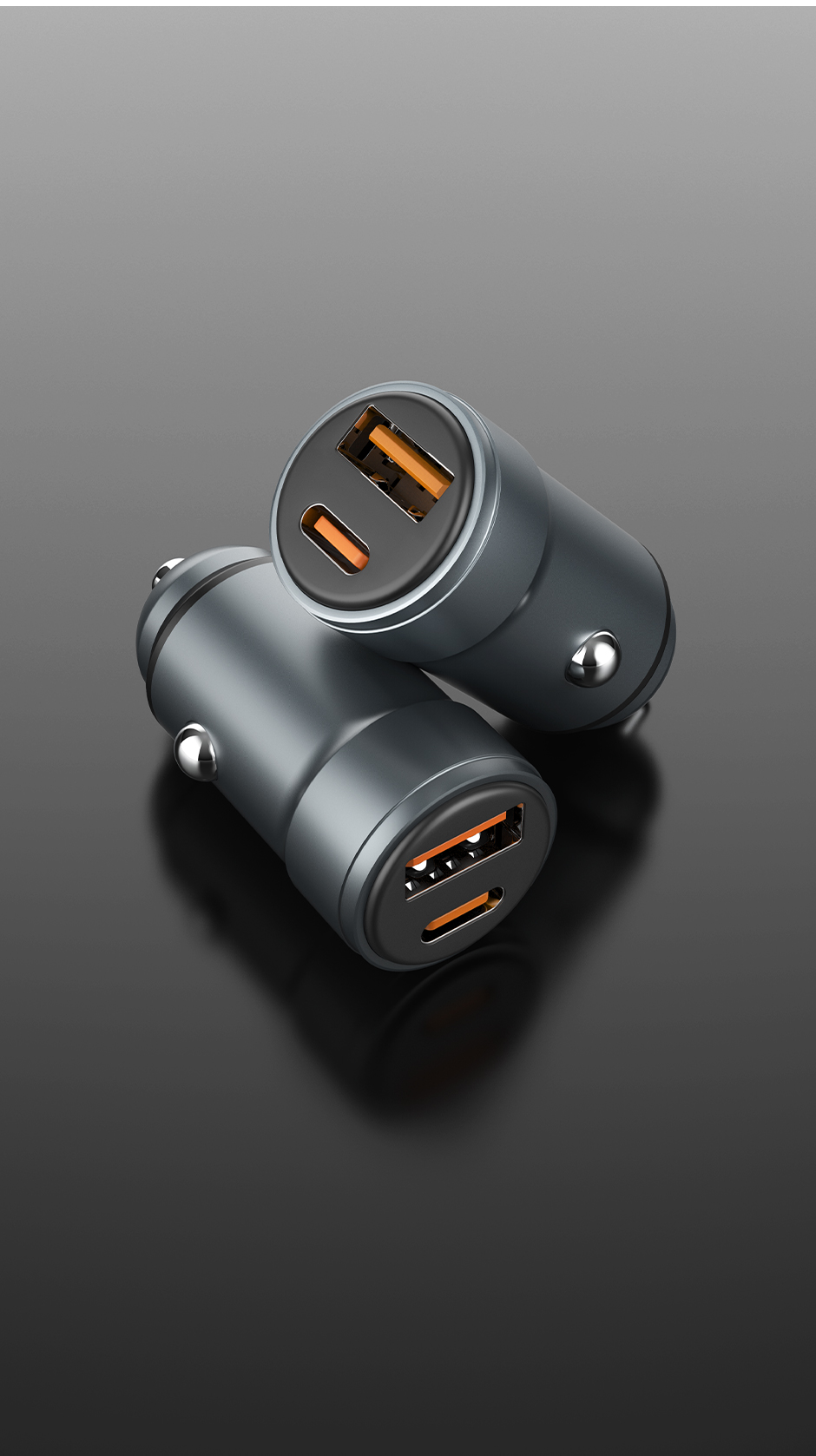 C75 QC18W+PD30W car charger - APPACS